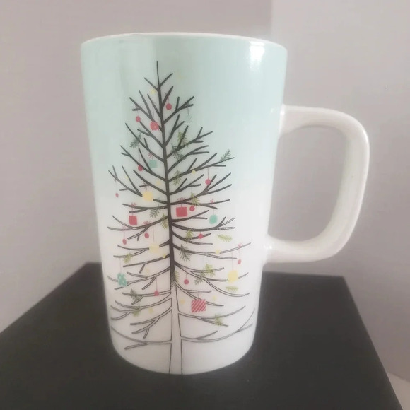 Starbucks Porcelain Christmas  Themed Tall 12oz Coffee Mug. - Picture 1 of 6